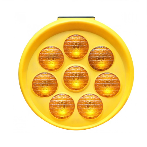 إنارة تحذيرية دائرية تعمل بالطاقة الشمسية للأماكن الخطرة