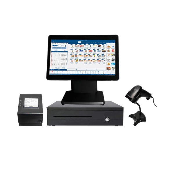 جهاز كاشير متكامل يشمل البرنامج لإدارة نقاط البيع والمخزون و المشتريات