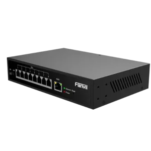مفتاح فانفيل PN8 | هاتف IP ثنائي الأسلاك ومفتاح POE من Fanvil PN8