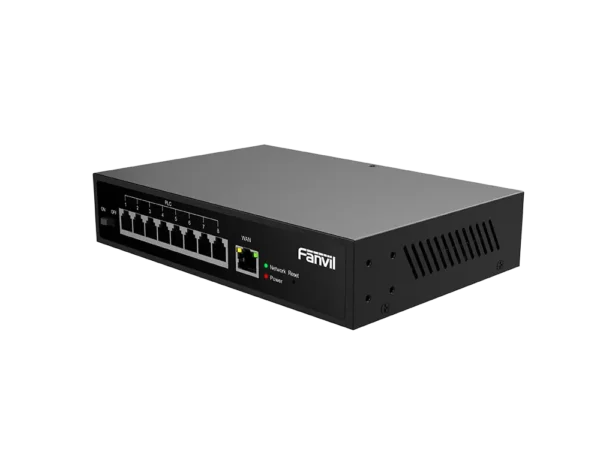 مفتاح فانفيل PN8 | هاتف IP ثنائي الأسلاك ومفتاح POE من Fanvil PN8