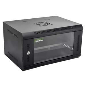 [UFX-6U-600*450] UniFlex Wall Mount Rack 6U 600*450mm with 1-fan