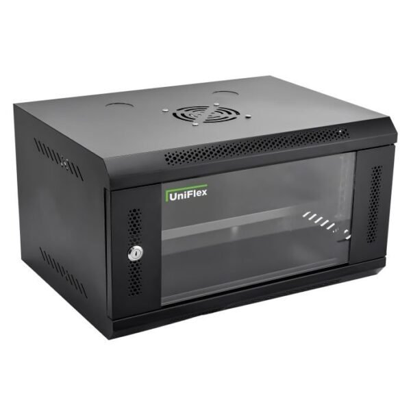 [UFX-6U-600*450] UniFlex Wall Mount Rack 6U 600*450mm with 1-fan