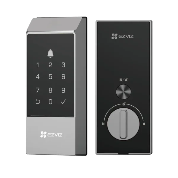 EZVIZ CS-DL04-R100-WBCP-GR – قفل ذكي بالبصمة والبطاقة