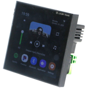 NEXSC-BA-4 — شاشة لمس 4 بوصات مزوّدة بمضخّم صوت 2×25 واط، تدعم
