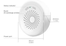 NEXSE-GG-Z — كاشف تسرب غاز ذكي يعمل بتقنية Zigbee، مخصّص لاكتشاف