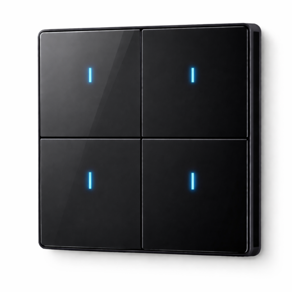 NEXSW-TB-4SC-Z — مفتاح حائط ذكي Zigbee للتعتيم بتصميم زجاج