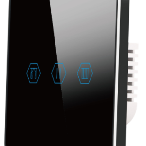 NEXSW-TB-C-Z — مفتاح حائط ذكي Zigbee للتحكم بالستائر بتصميم زجاج
