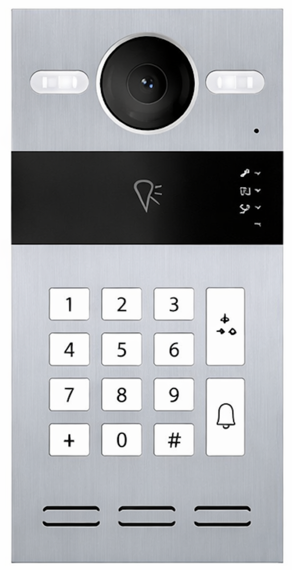 S213K — محطة إنتركم خارجية للمباني مزوّدة بلوحة أرقام (Keypad)،