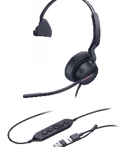 Yealink UH46 Mono Teams USB-C/A – سماعة رأس أحادية للأعمال